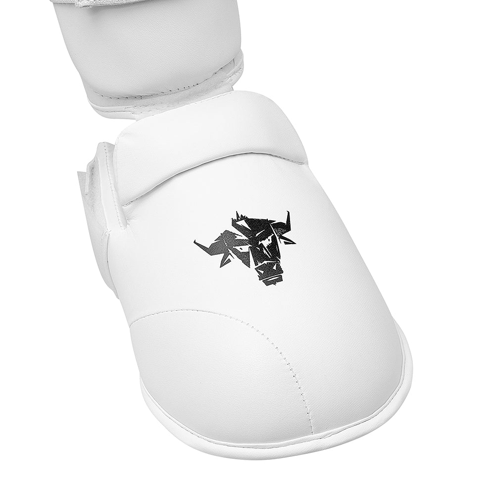 Javson Karate Shin Pads White Color for Training & Competition