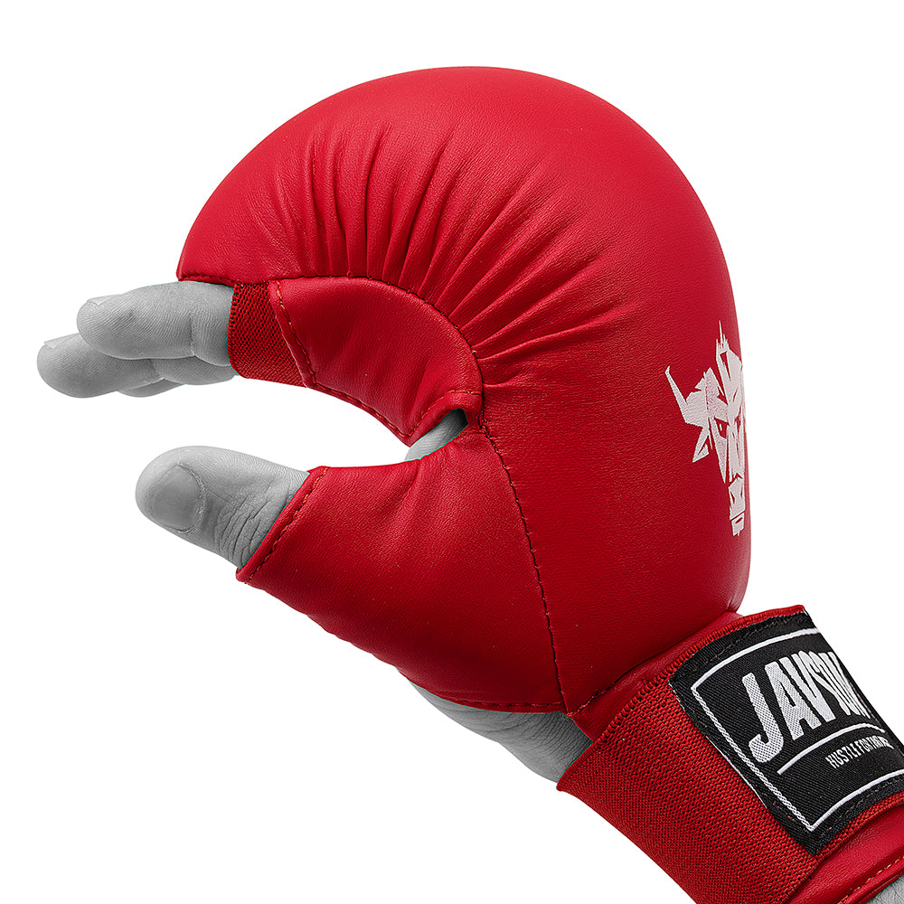 Javson Karate Mitts Red Color for Training & Competition