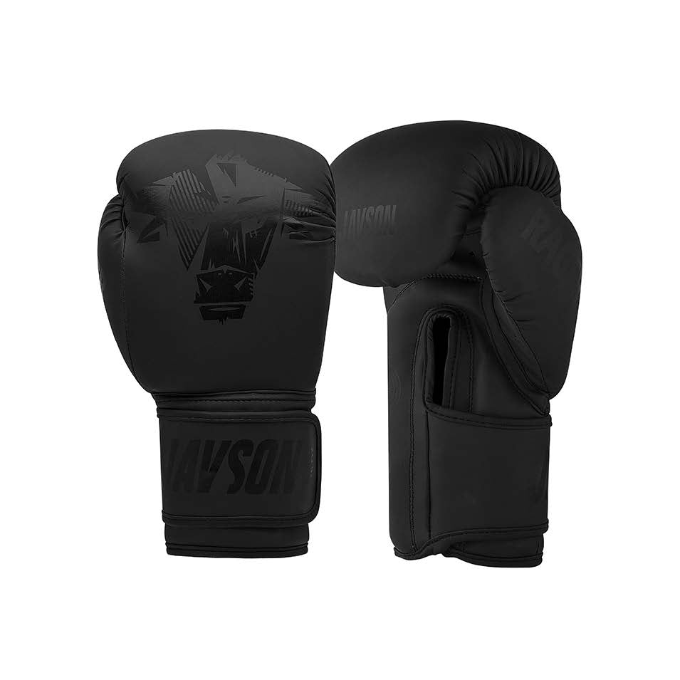 JAVSON BOXING GLOVES BLACK MATT RAGER SERIES