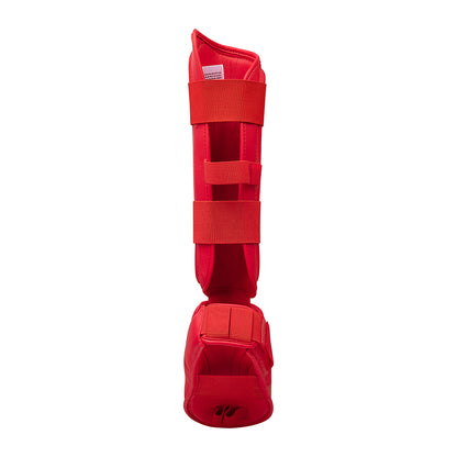 Javson Karate Shin Pads Red Color for Training & Competition
