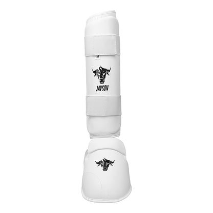 Javson Karate Shin Pads White Color for Training & Competition