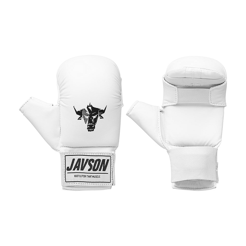 Javson Karate Mitts White Color for Training & Competition