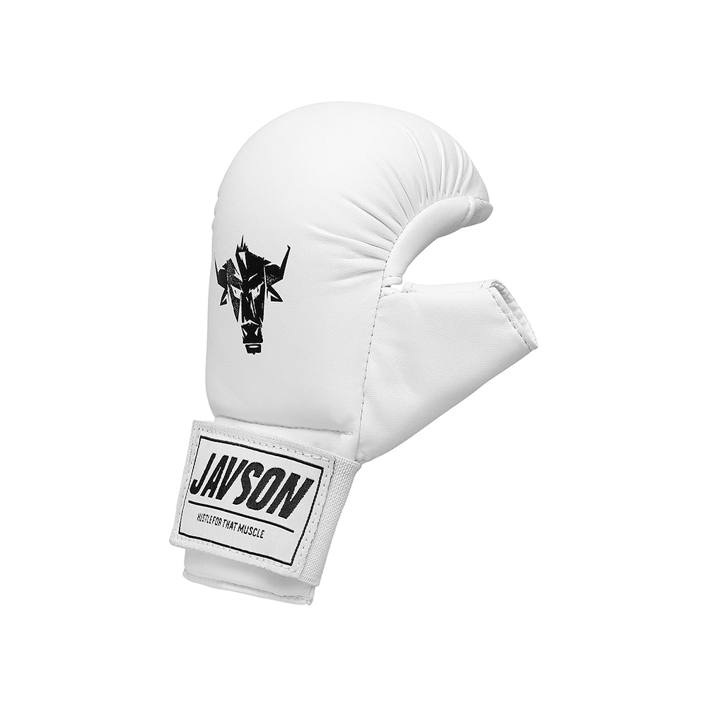 Javson Karate Mitts White Color for Training & Competition