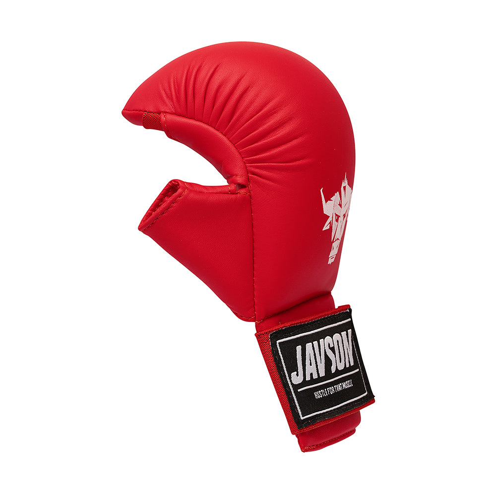 Javson Karate Mitts Red Color for Training & Competition
