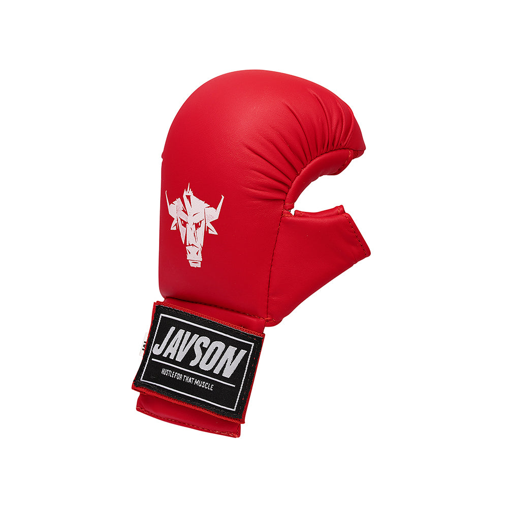 Javson Karate Mitts Red Color for Training & Competition
