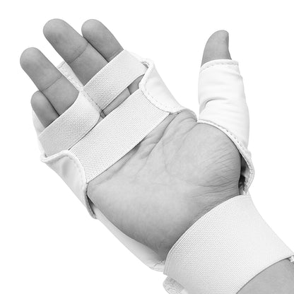 Javson Karate Mitts White Color for Training & Competition
