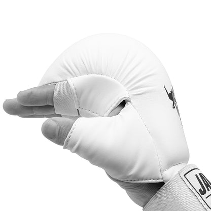 Javson Karate Mitts White Color for Training & Competition