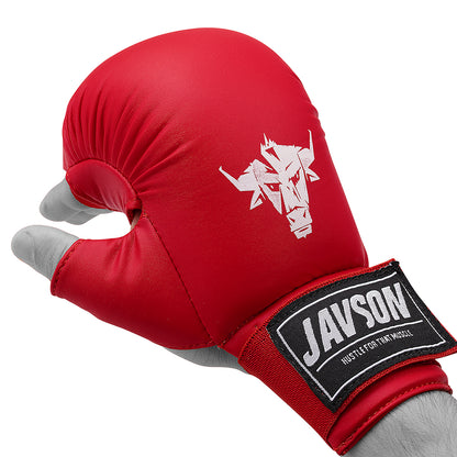 Javson Karate Mitts Red Color for Training & Competition