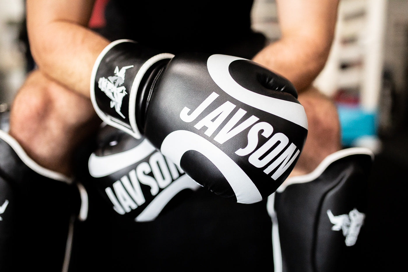 JAVSON BOXING GLOVES TODA SERIES HOOK & LOOP BLACK/WHITE