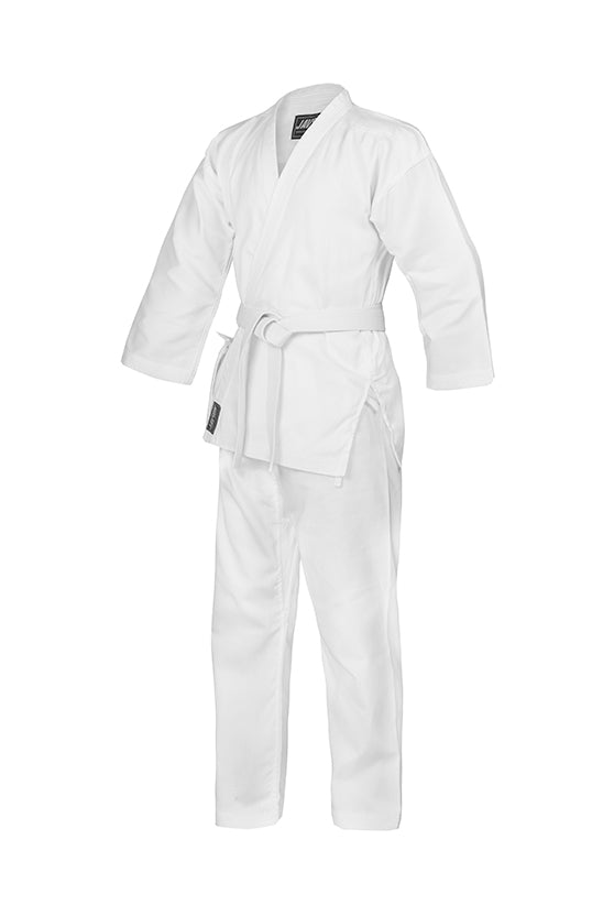 JAVSON KARATE UNIFORM 8OZ POLY COTTON WHITE