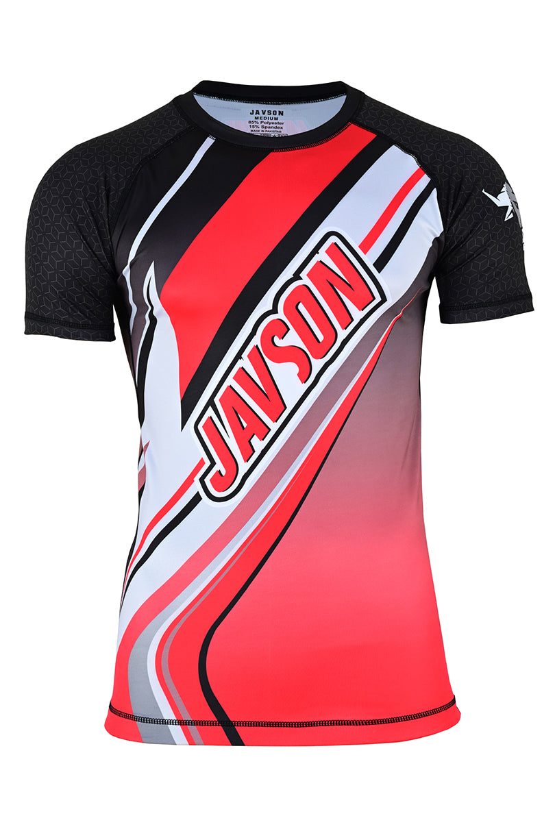 Javson Short Sleeve Rash Guard for Training and Competition