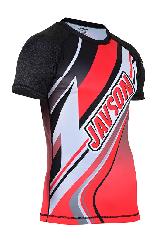 Javson Short Sleeve Rash Guard for Training and Competition