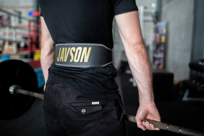 JAVSON 4 INCH SPLIT LEATHER WEIGHTLIFTING BELT