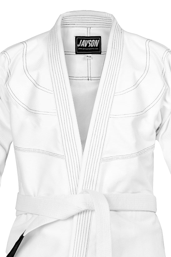 JAVSON BRAZILIAN JIU-JITSU BJJ 350 GSM WHITE/BLACK