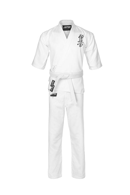 JAVSON KYOKUSHIN UNIFORM 8OZ POLY COTTON WHITE