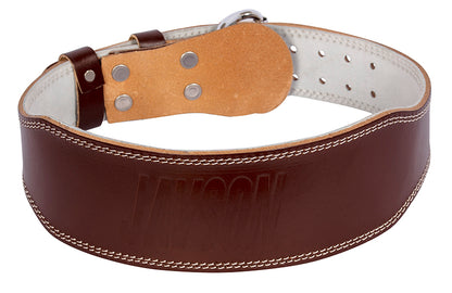 JAVSON 4 INCH LEATHER WEIGHTLIFTING BELT